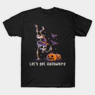 Let’s get Halloweird Funny Spooky Skull Gift for Halloween T-Shirt